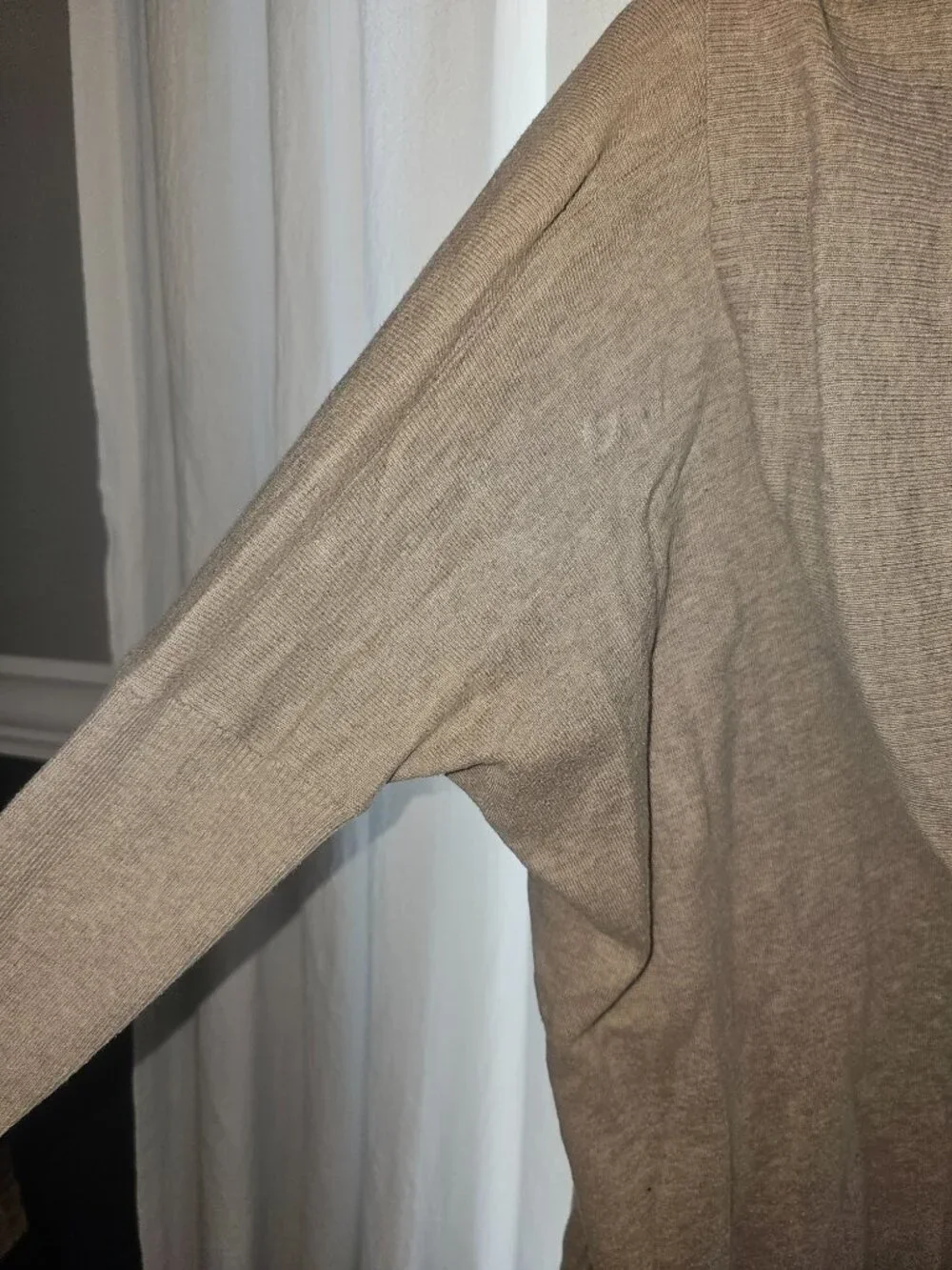 Moda International Cowl Neck Cashmere Blend Sweater Tunic S Pockets